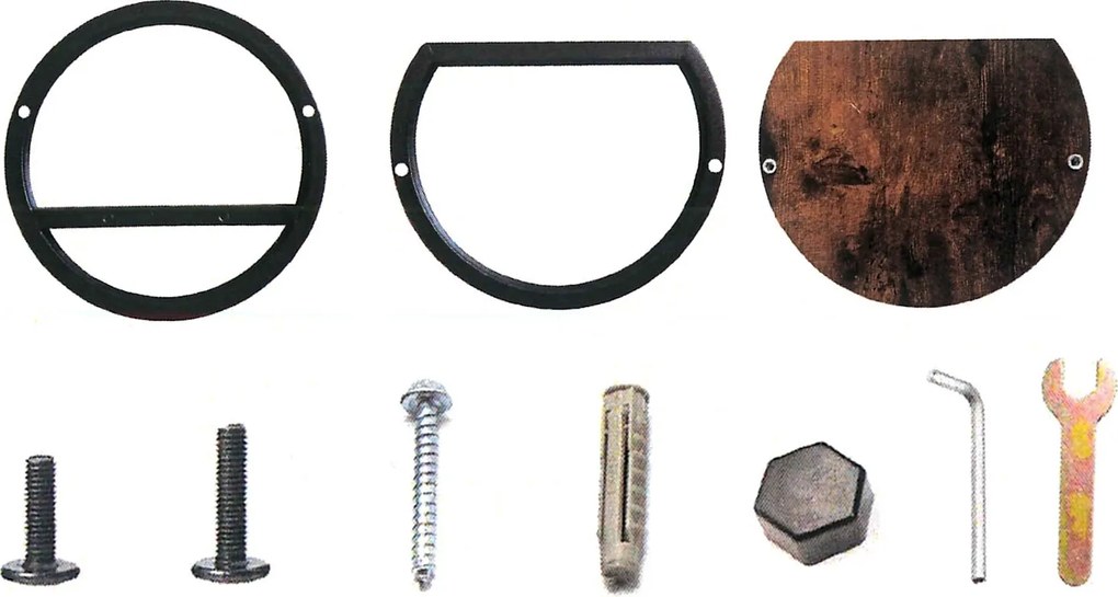 Police na kvety EBRO RUSTIC - starený dub