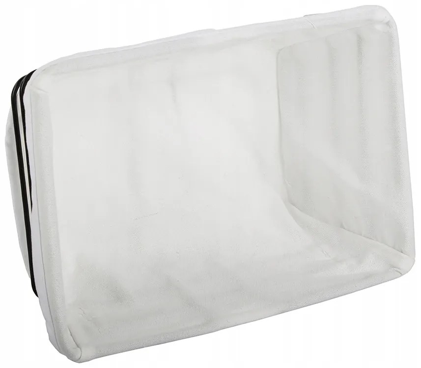 Verk 27210 Košík kovový s odnímateľnou podšívkou 24 x 17 x 10 cm, biela