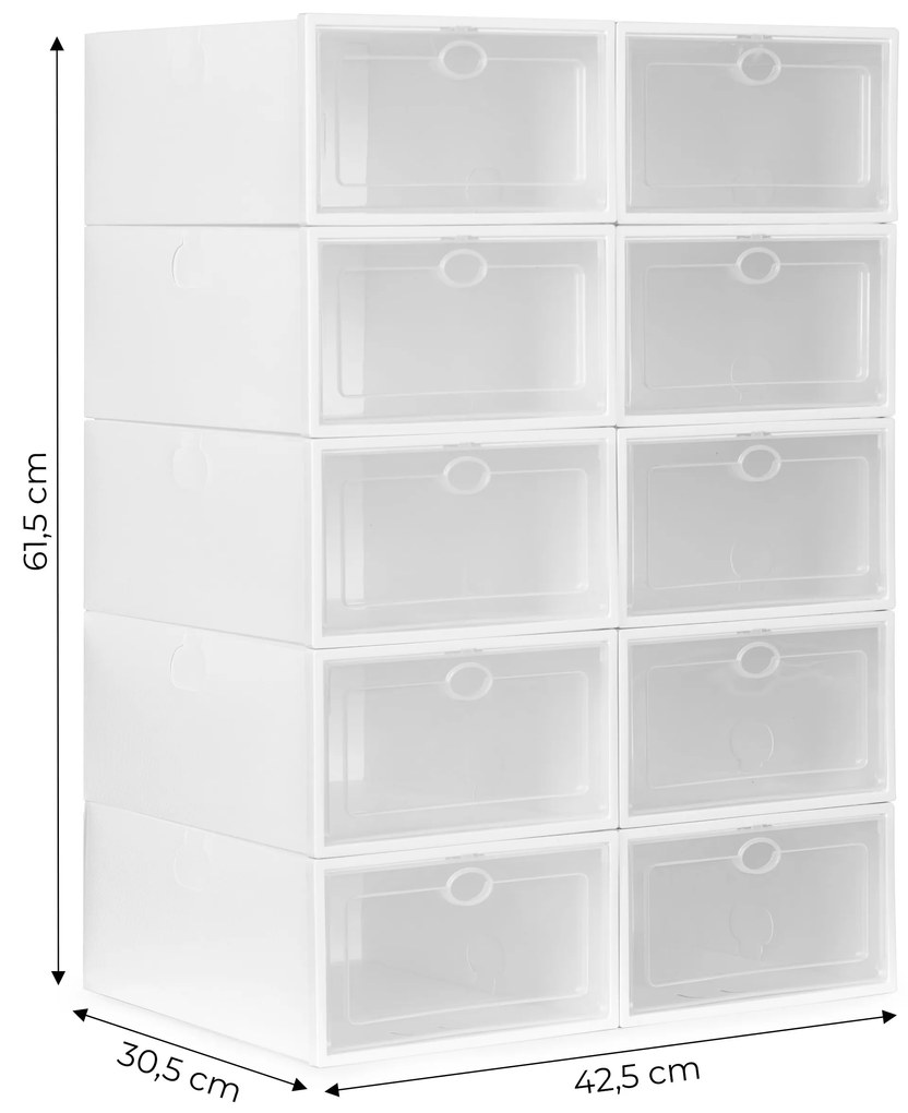 Modulárny organizér do skrinky na topánky - plastový