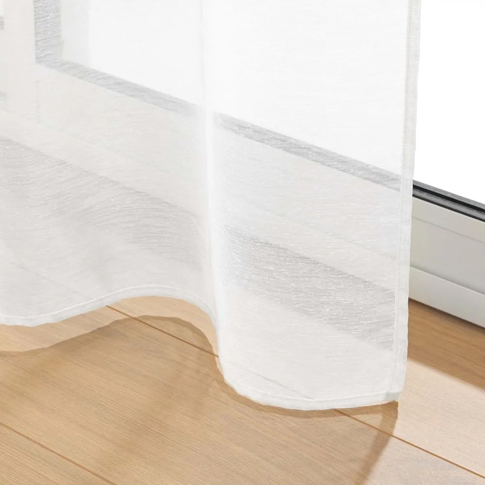 Biela voálová záclona 400x240 cm Lissea – douceur d'intérieur