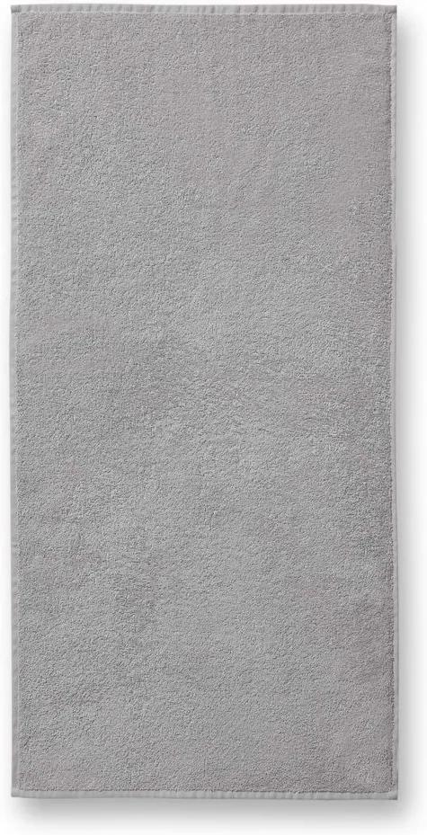 MALFINI Uterák bez bordúry Terry Towel - Svetlošedá | 50 x 100 cm