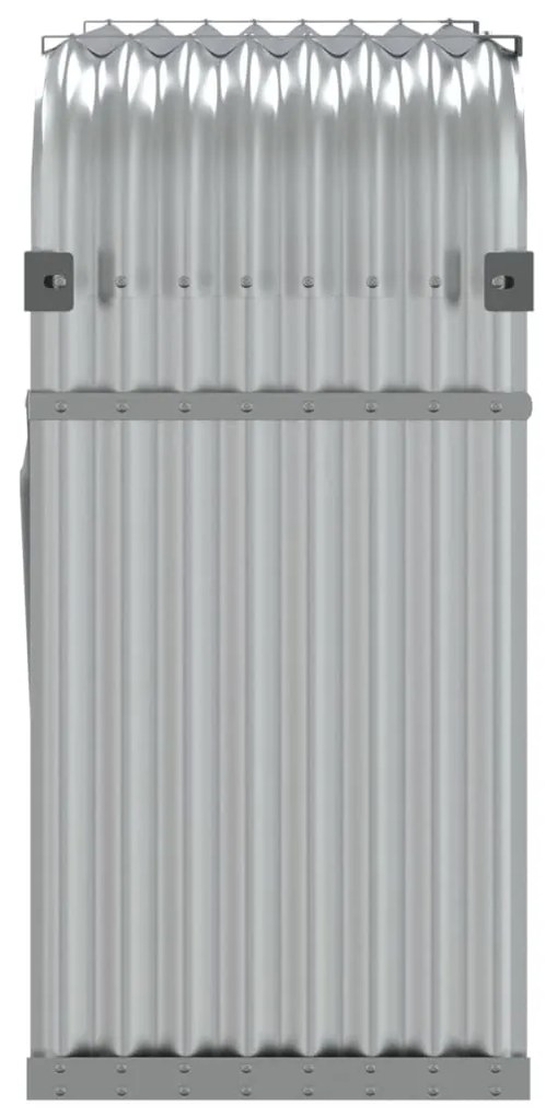 Držiak na polená strieborný 120x45x100 cm pozinkovaná oceľ