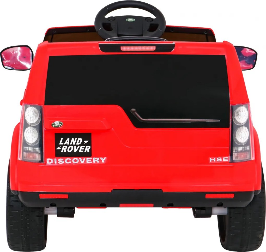 Ramiz Land Rover Discovery elektrické auto pre deti červené SUV + diaľkové ovládanie