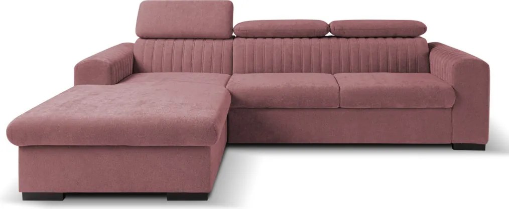 Rohová sedačka Sansa, staroružová látka, ľavý roh