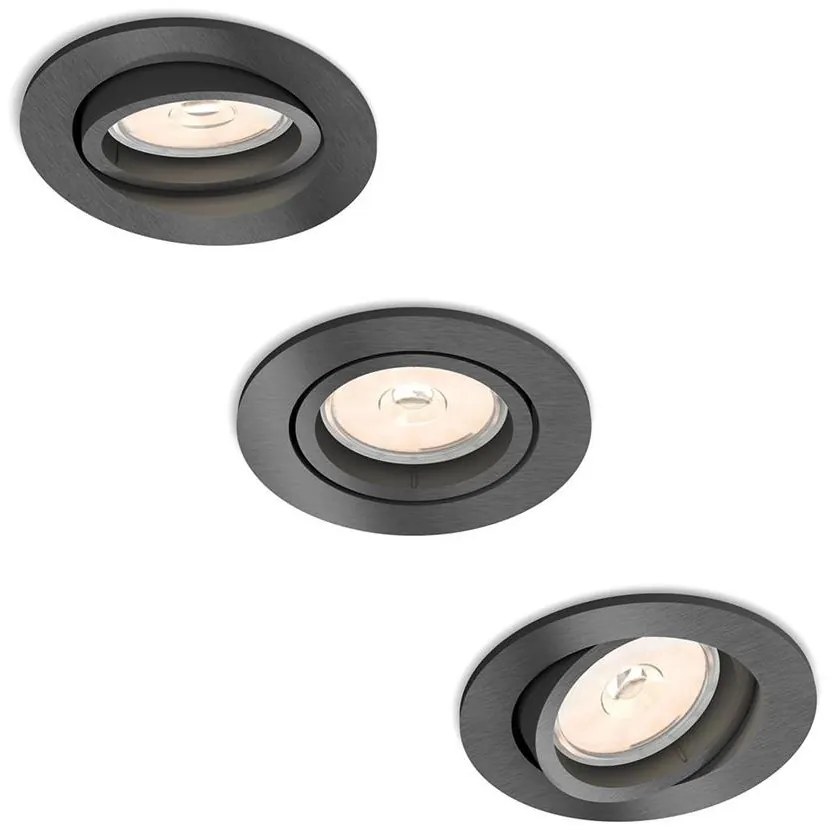 Philips 50393/99/PN - SADA 3x Podhľadové svietidlo DONEGAL 1xGU10/5,5W/230V P1938