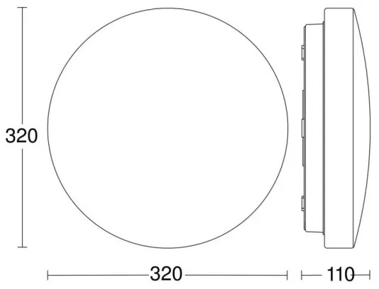 Steinel 069759-LED Kúpeľňové stropné svietidlo RSPROP2 LED/14,1W/230V 4000K IP54