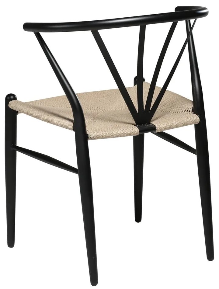 Čierna jedálenská stolička DAN–FORM Denmark Delta