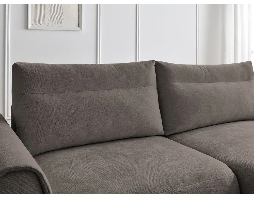 Hnedá rohová pohovka Aden – Bobochic Paris