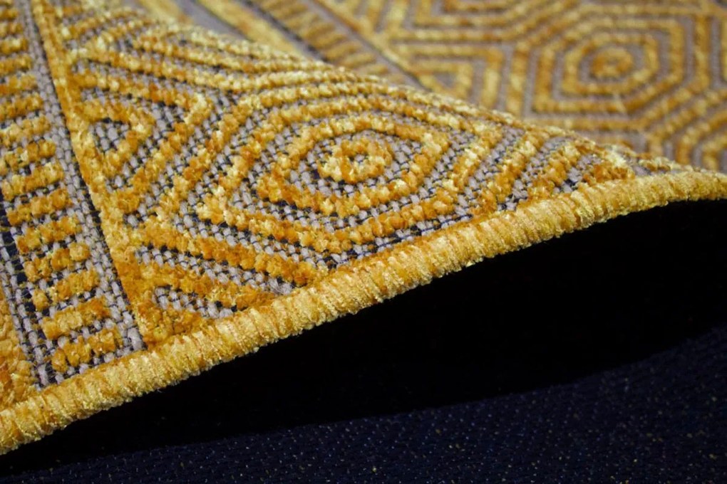 BE Koberec Saran G001 YELLOW – žltý obdĺžnikový Rozmer: 60x100 cm