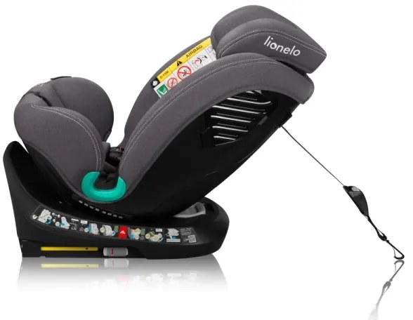 Lionelo - Autosedačka s otočnou základňou BASTIAAN ONE i-Size 40-150 cm Grey Stone