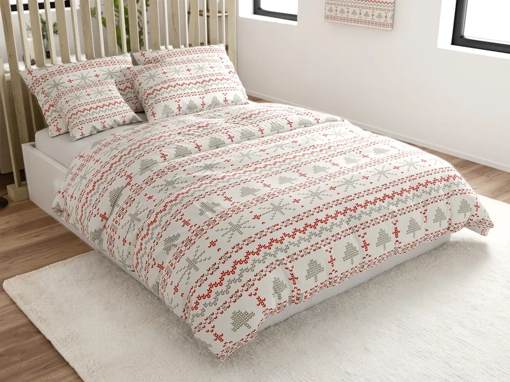 Bavlnené obliečky NORDIC JOY biele Rozmer obliečky: 70 x 90 cm | 140 x 200 cm