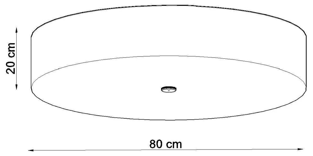 Stropné svietidlo SKALA 80 biele