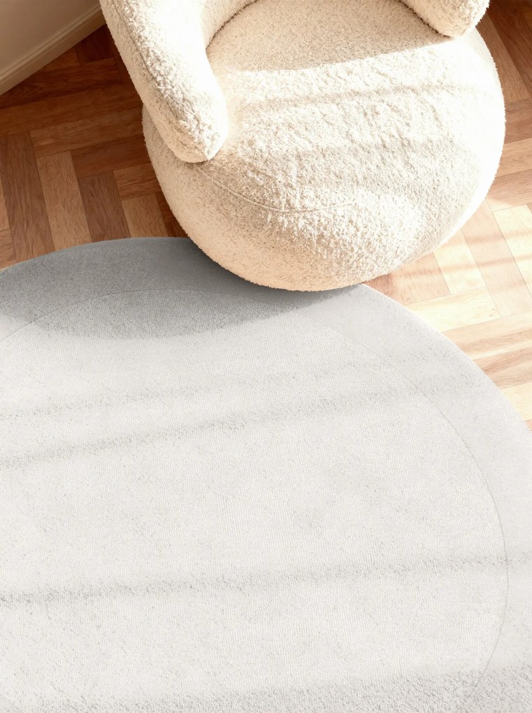 Villeroy & Boch Kusový koberec Kivi 106281 Cream kruh, 200x200 (priemer) kruh, biela, obývacia izba