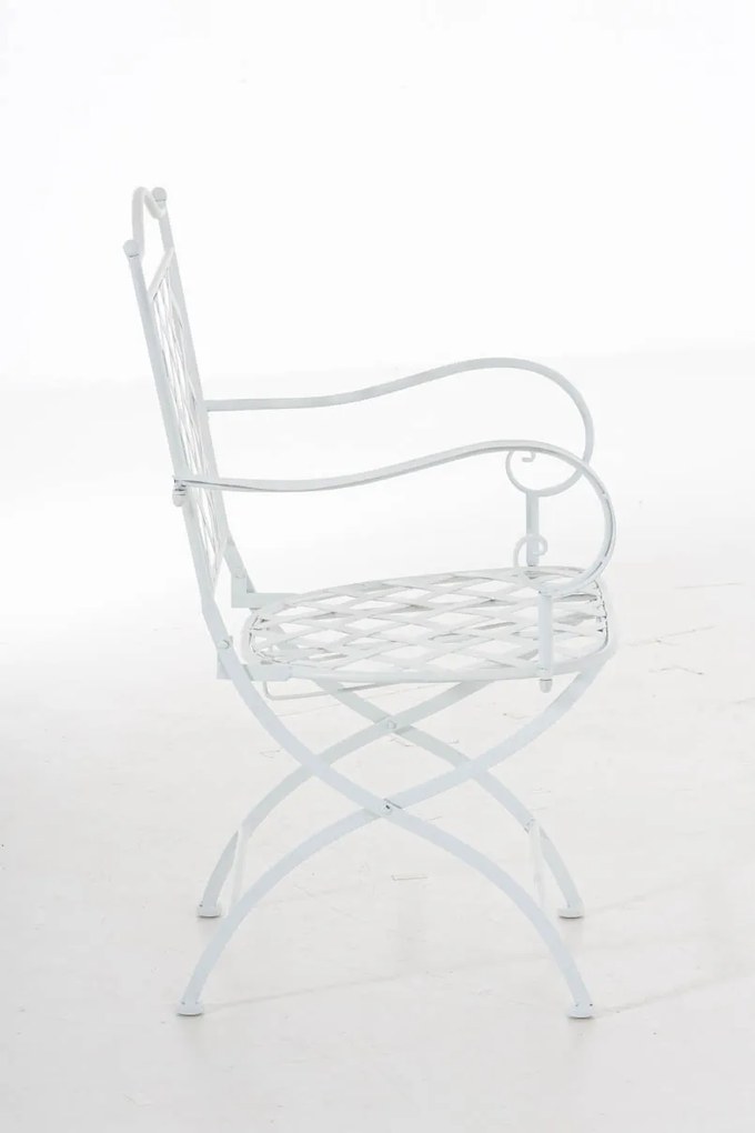 Kovová stolička Adara - Biela