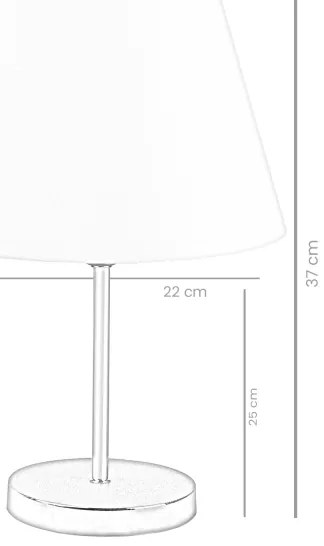 Stolná lampa AYD 1xE27/60W/230V biela/zlatá