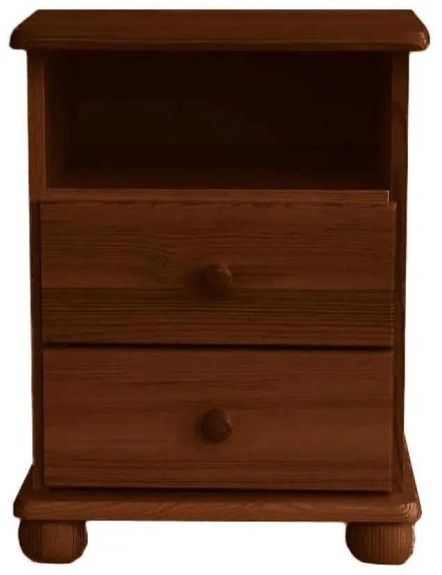 ComfortMatrace Nočný stolík z masívu FELIX Barva: orech