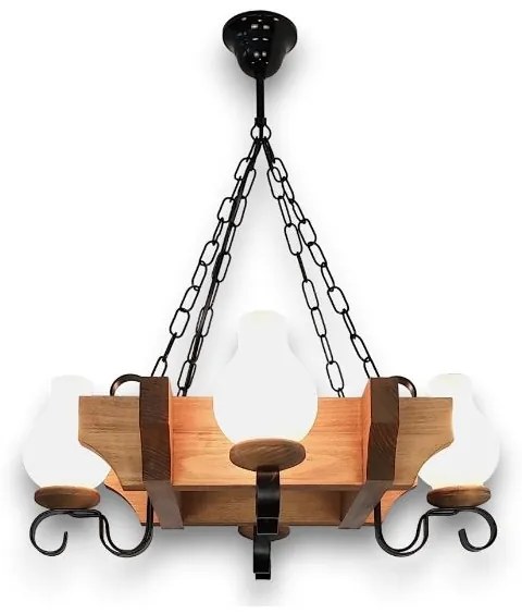Brilagi - Luster na reťazi QUEEN 4xE14/40W/230V buk