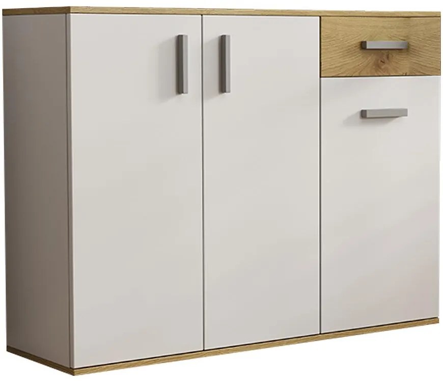 Komoda Justus 07 biela/dub Artisan