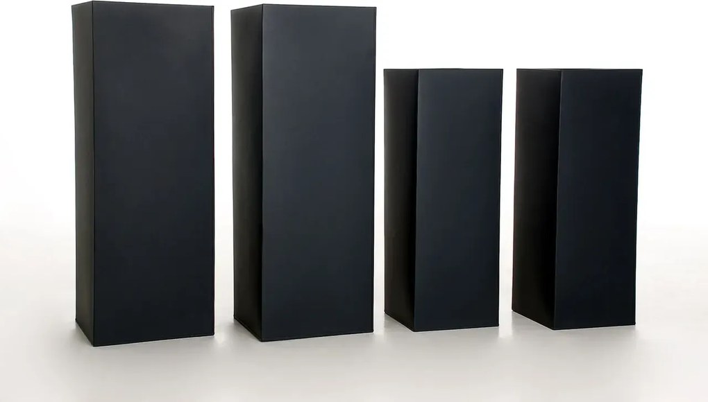 Kvetináč BLOCK, pozink, výška 100 cm, antracit, vr. zavlaž. systému