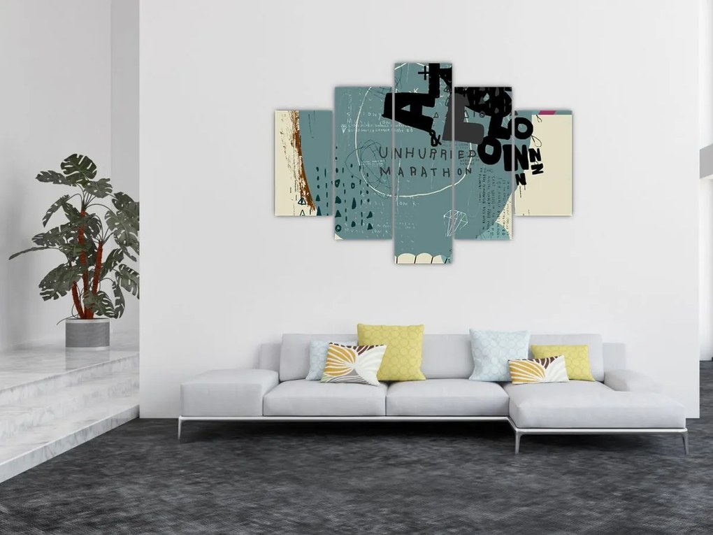 Obraz - Lietajúci balón s dúhou (150x105 cm)