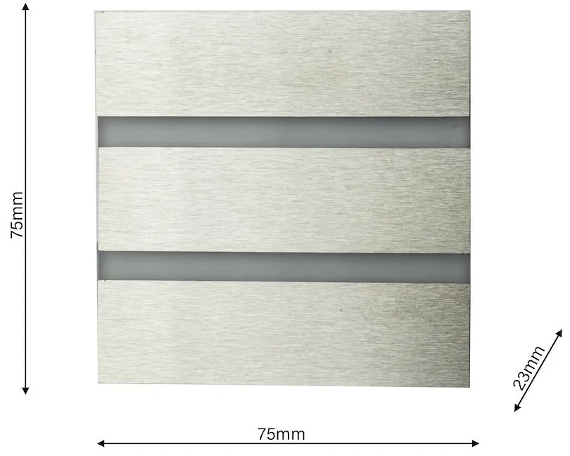 Schodiskové LED svietidlo Vox, 1x LED 0,6w, 6500k, s