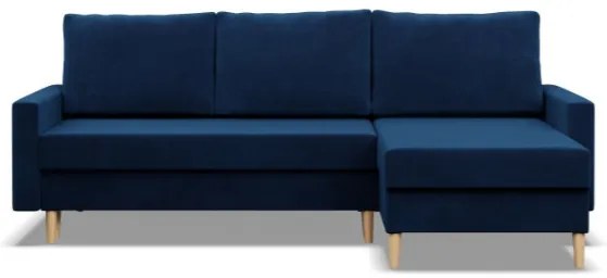 Rohová rozkladacia sedačka BLANK Elegant granátová