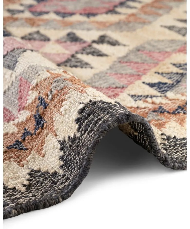 Sivý ručne tkaný jutový behúň 80x200 cm Roya Parsa – Elle Decoration