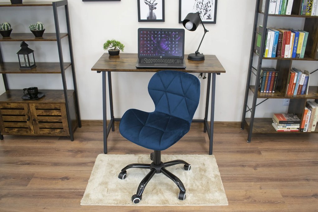 AKCIA Tmavomodré kancelárske kreslo NOTO VELVET II. akosť