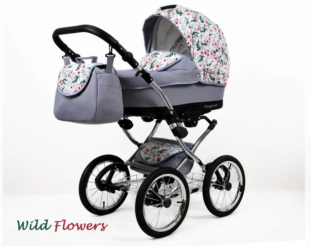 Kombinovaný kočík Raf-pol BABYLUX Margaret - Wild flowers (2-kombinácia)