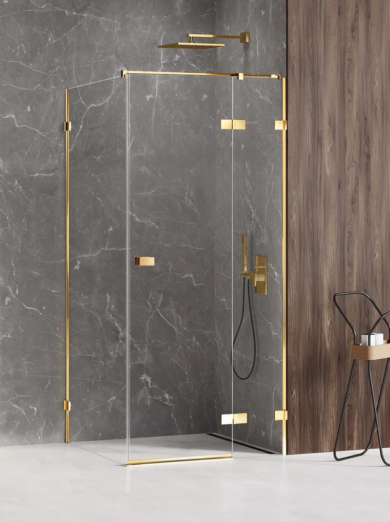 New Trendy Avexa Gold Shine sprchovací kút 80x80 cm obdĺžniková EXK-1647