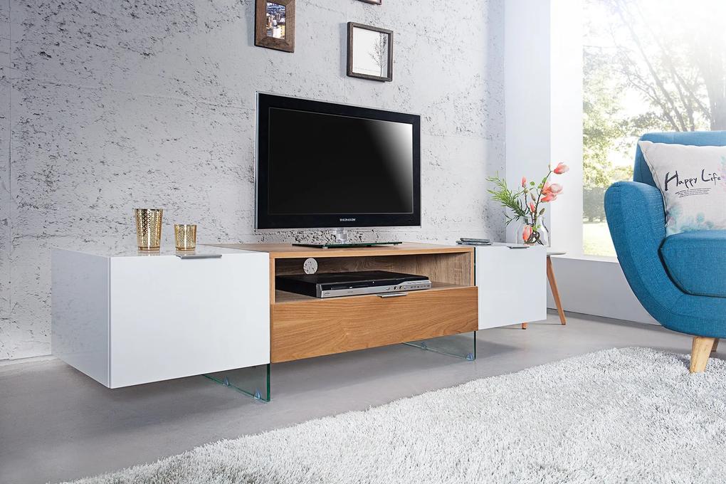 Bighome - TV stolík PONYX 160 cm - biela