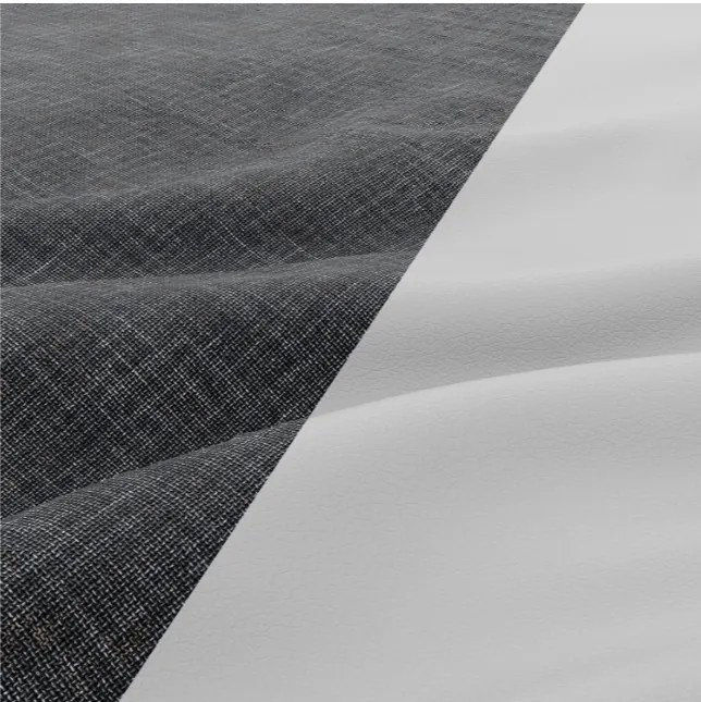 Kreslo LUNA tmavosivé / biele