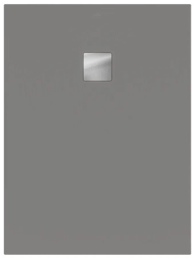 VILLEROY &amp; BOCH Planeo obdĺžniková sprchová vanička akrylátová, s technológiou RockLite, štandardný model, protišmyk (B), 1200 x 900 x 40 mm, Grey, UDA1290PLA2V-3S