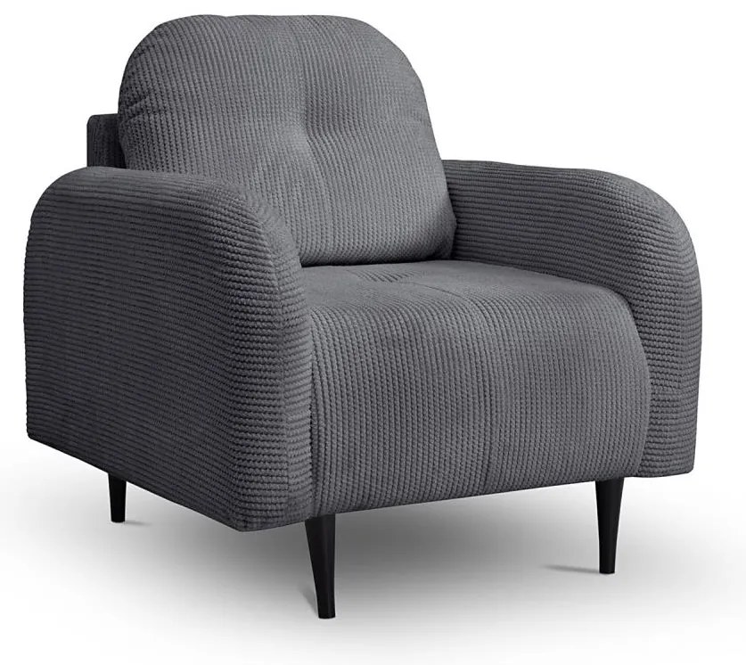 Čalúnené kreslo CLOUDY sivé