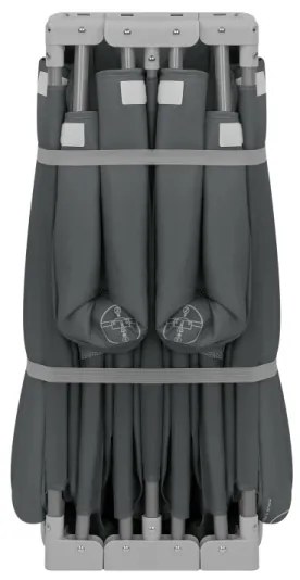 Lionelo - Hracia ohrádka FLORENCE Šedá grafitová