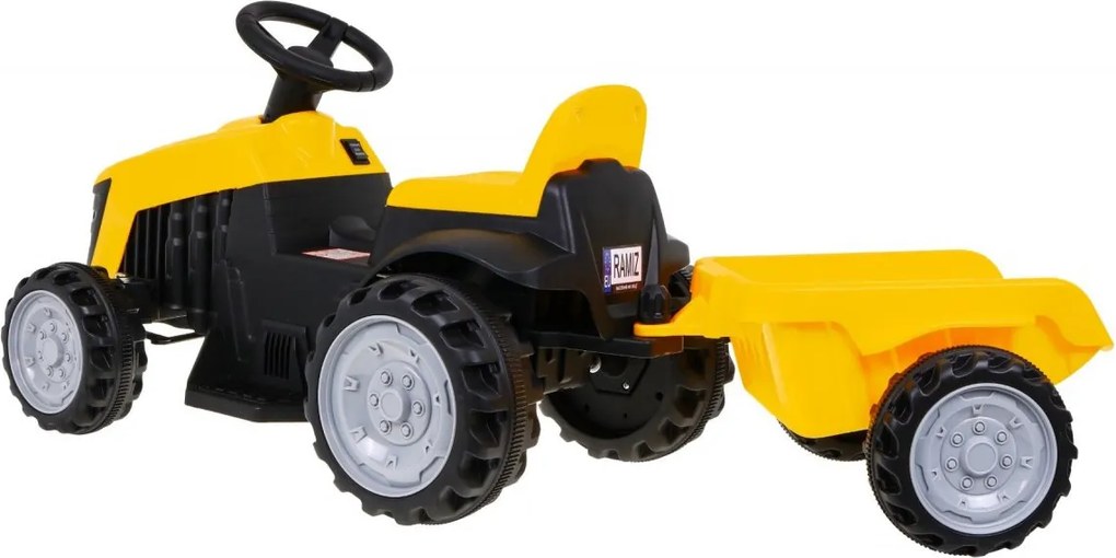 Ramiz Traktor s prívesom žltý