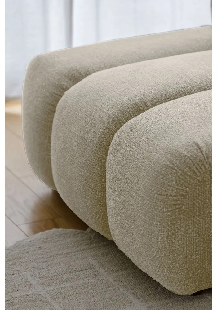 Béžová rohová pohovka (pravý roh/do tvaru "U") Shell – Miuform