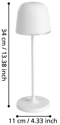 Eglo 900458- LED stmievateľná vonkajšia lampa MANNERA 2,2W/5V 1800 mAh IP54
