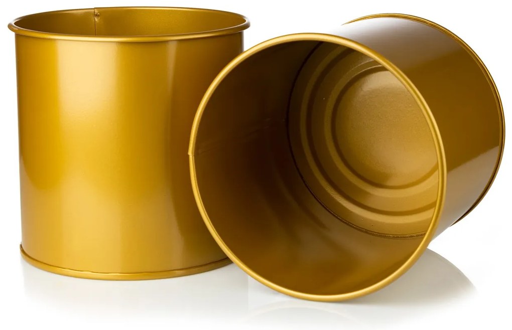 KOVOVÝ KVETINÁČ SO STOJANOM GOLDEN 55X21 CM ZLATÁ
