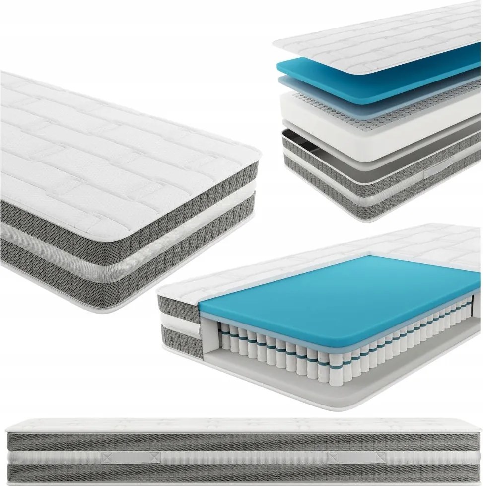 Matrac Grenada Senpo s pružinami v taštičkách 180x200 cm Premium Medical Latex H3 H4