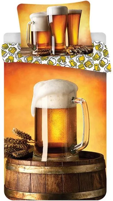 Bavlnené posteľné obliečky PIVO
