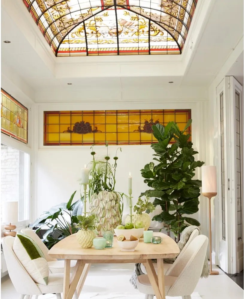 Stojacia lampa v prírodnej farbe s textilným tienidlom (výška 159 cm) Dania – Light &amp; Living