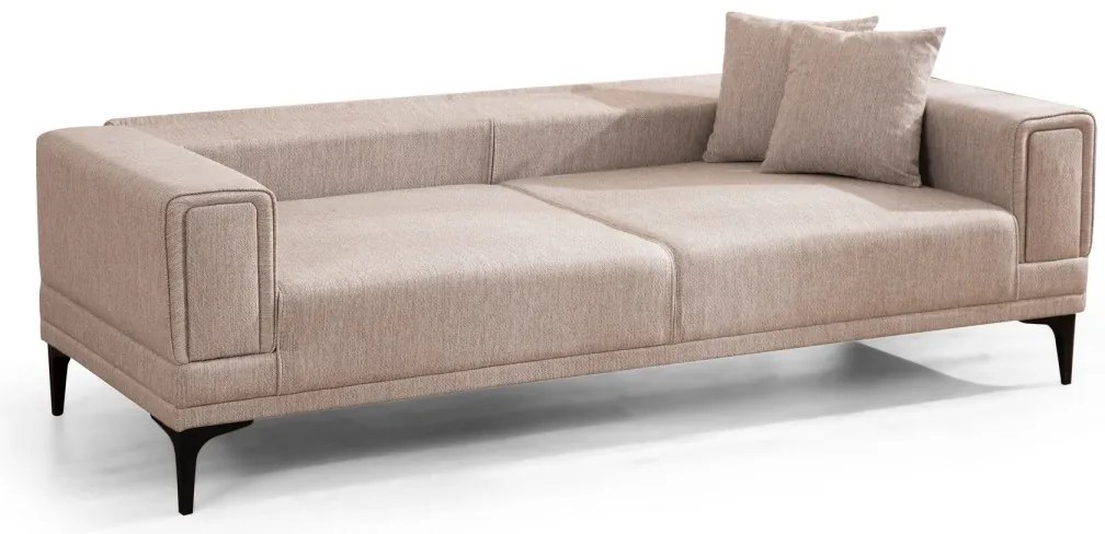 Třímístná rozkládací pohovka Horizon 230 cm světle hnědá