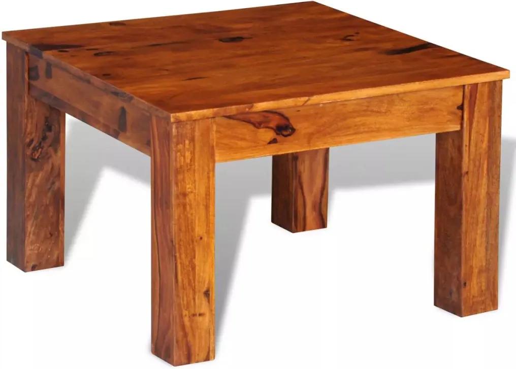 241652 Edco Konferenčný stolík, drevený masív sheesham 60x60x40 cm