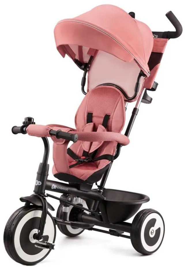 KINDERKRAFT - Detská trojkolka ASTON Rose pink