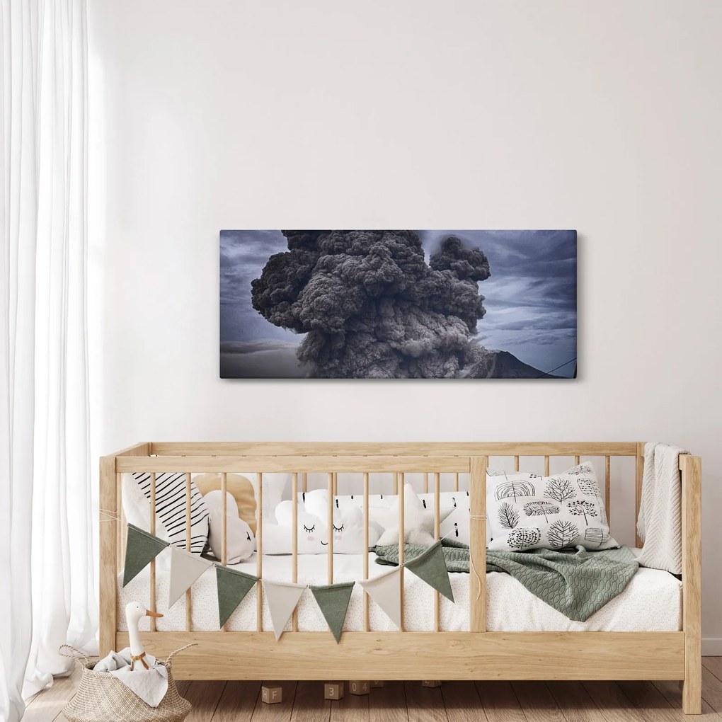Obraz - Sopečná erupcia (120x50 cm)