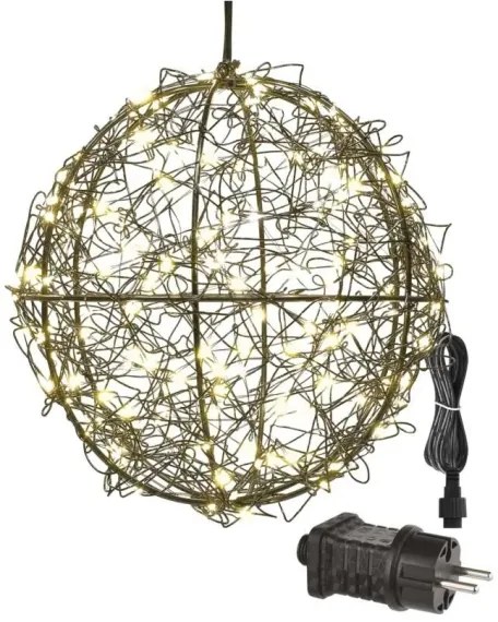 LED vianočná dekorácia 200×LED/230 V, priemer 20 cm