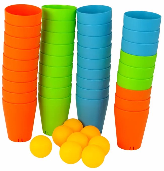 LEAN TOYS Logická hra Cups 3v1 - 44 kusov