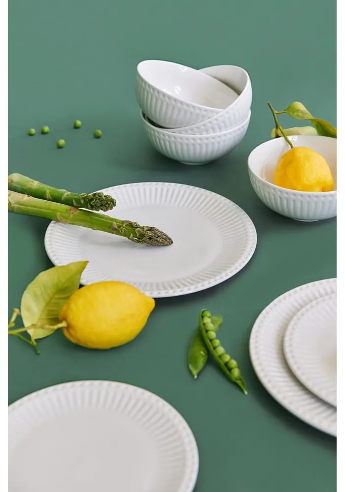 12-dielna súprava bieleho porcelánového riadu Bonami Essentials Purita