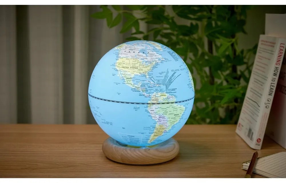 Glóbus ø 20 cm Atlas LED – Gingko